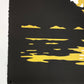 Cleon Peterson Burning City Night. Bottom Left Corner. Edition number