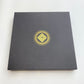 Cryptik Dreamtime silk scarf box top with logo