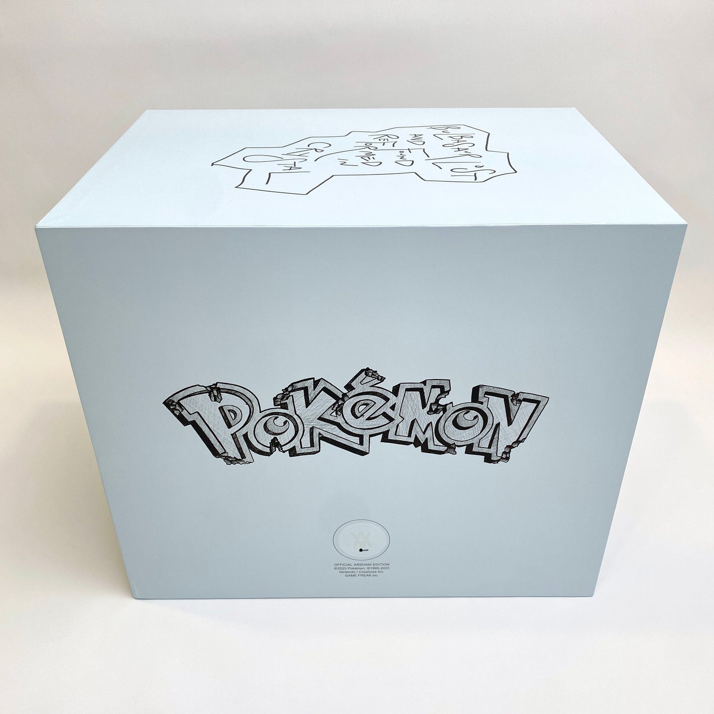 Daniel Arsham Crystalized Bulbasaur back of box showing holographic seal of authenticity
