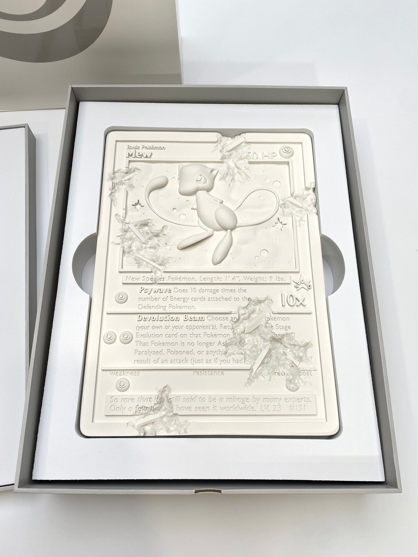 Daniel Arsham White Crystalized Mew Card Front