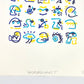 Efdot Hieroglyphs 1 Print Bottom Center